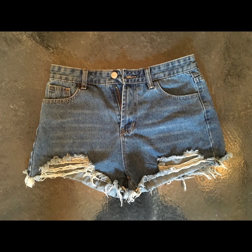 Denim shorts